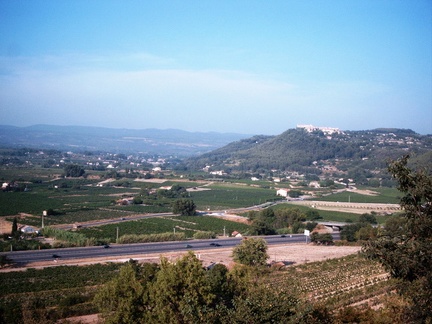 vue de La Cadière sur Le Castelet
