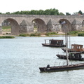 3 toues cabanées et 1 bateau de Loire à Gien