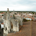 Vue du haut du clocher de l''église de Saint Martin de Ré