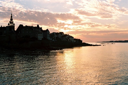 coucher de soleil sur Roscoff