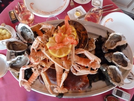 Assortiment complet de fruits de mer